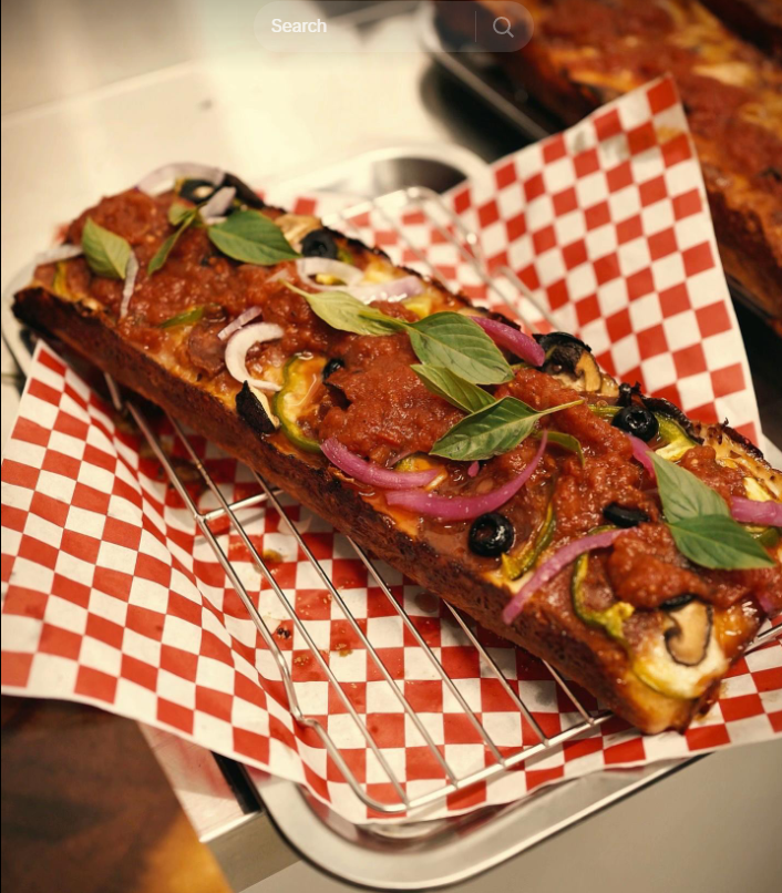 SUPREME CLIENTELE Detroit-style pan pizza