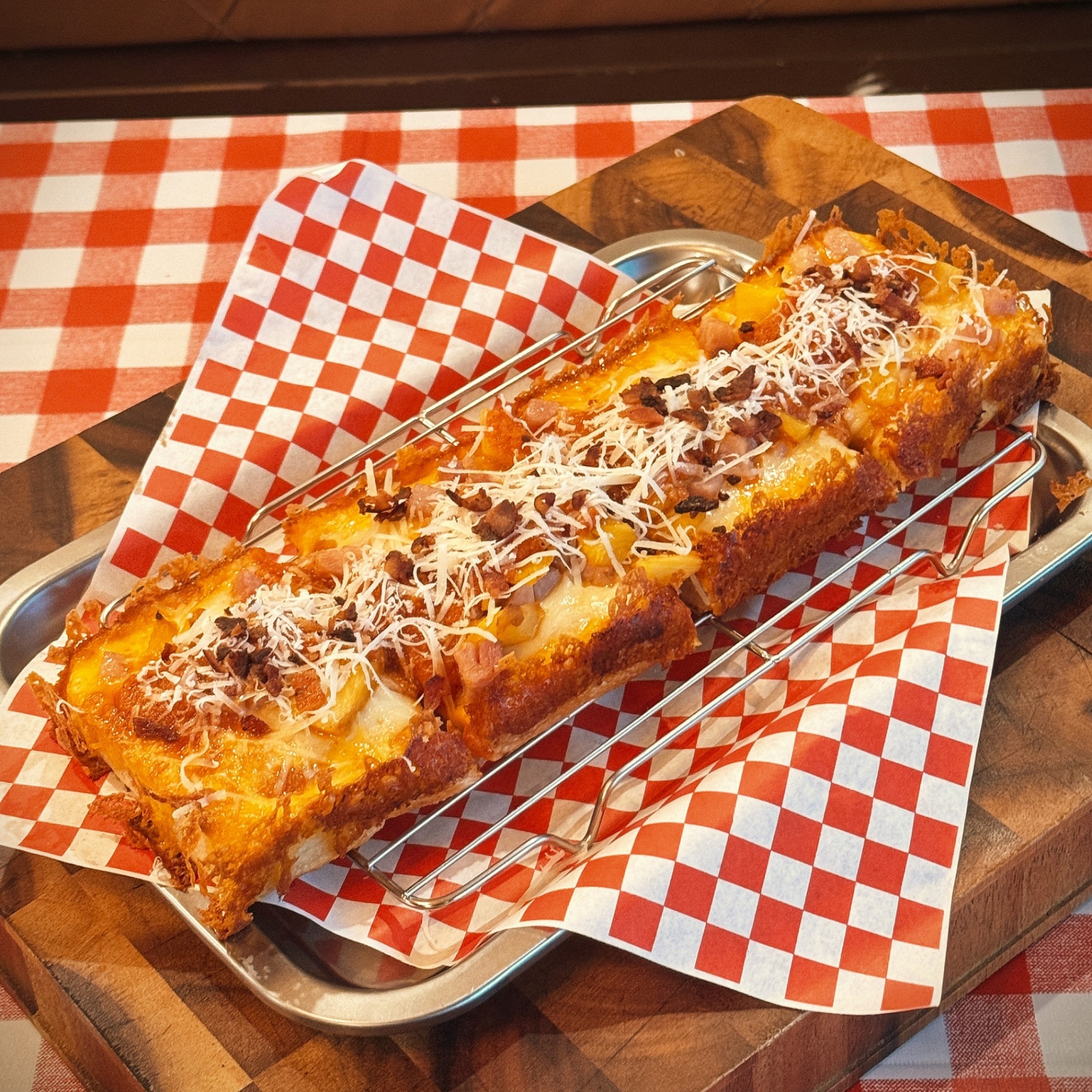 THE BIG KAHUNA Detroit-style pan pizza